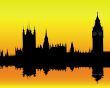 silhouette of the London landscape