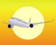 silver airplane