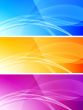 Set of abstract banners - eps 10