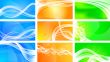 Set of abstract banners - eps 10