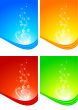 Set of abstract banners - eps 10