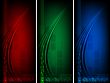 Dark banners set, eps 10