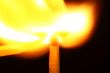 lighting a match