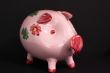 floral piggy bank