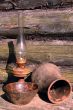 Betty Lamp, Jug And Bowl