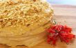 Caramel medovik cake