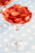 Strawberries in glasses