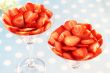Strawberries in glasses