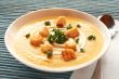 Bowl of fresh butternut soup