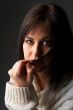 Portrait of beautiful brunette woman