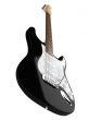 Black electric guitar