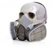 skull and respirator
