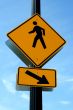 Pedestrian crosswalk sign