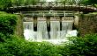Bridge on a canal spillway