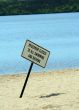 No swimming sign