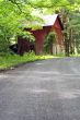 Red barn in the woods