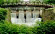 Bridge of a canal spillway
