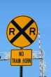 Railroad crossing sign