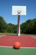 Basketball on a court