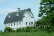 Old white barn