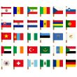 World flag icons set 1