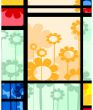 abstract floral design