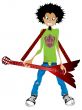 boy with electric guitar