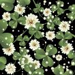 Clover leaves background 