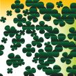 Four leaves clover background