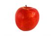 Isolated red apple on white