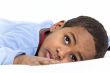 Boy resting in his bed