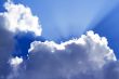Blue sky with white clouds