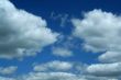 Blue sky with white clouds background