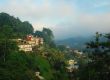 Foggy View of the town of Kandy in Sri Lanka