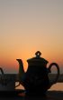 Tea Set At Sunset