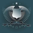 shield with wings