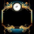 clocks with floral elements