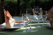 Glasses at restaurant