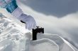 Hipflask in snow 