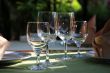 Glasses at restaurant