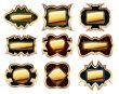 set of golden frames