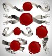  set of ribbons with heraldic seales