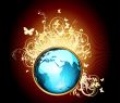  world with floral
