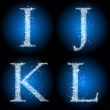  letter stars blue IJKL