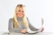 The business woman behind work