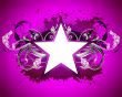 star with floral elements