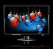  LCD panel with christmas balls