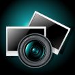 lens with photo frames