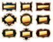set of golden frames