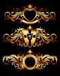 set of golden frames